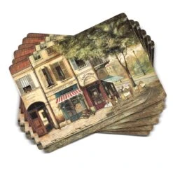 Parisian Scenes Set Of 6 Placemats