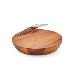 Nambé Harmony Cheese Board With Knife