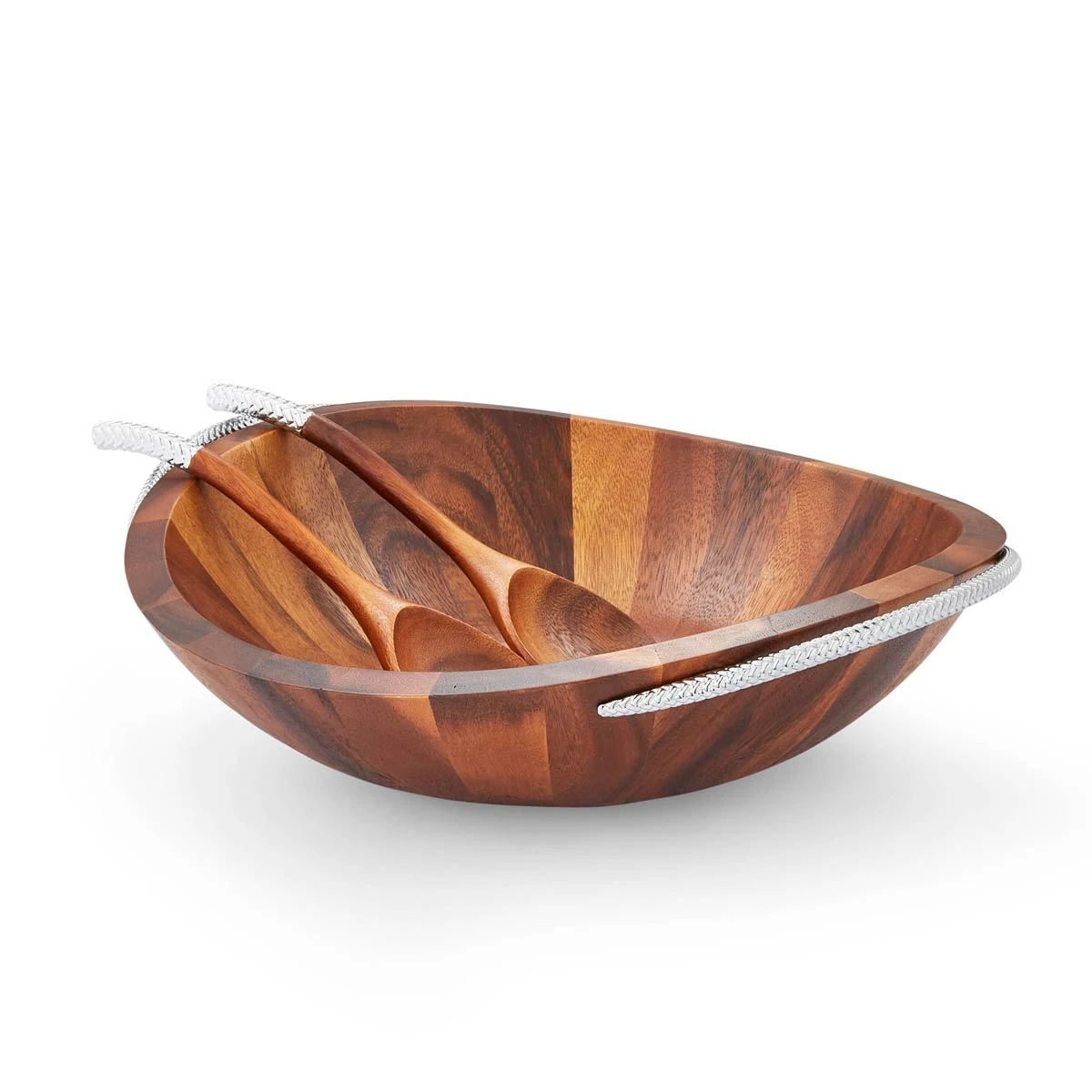 Nambé Braid Salad Bowl & Servers - Image 5