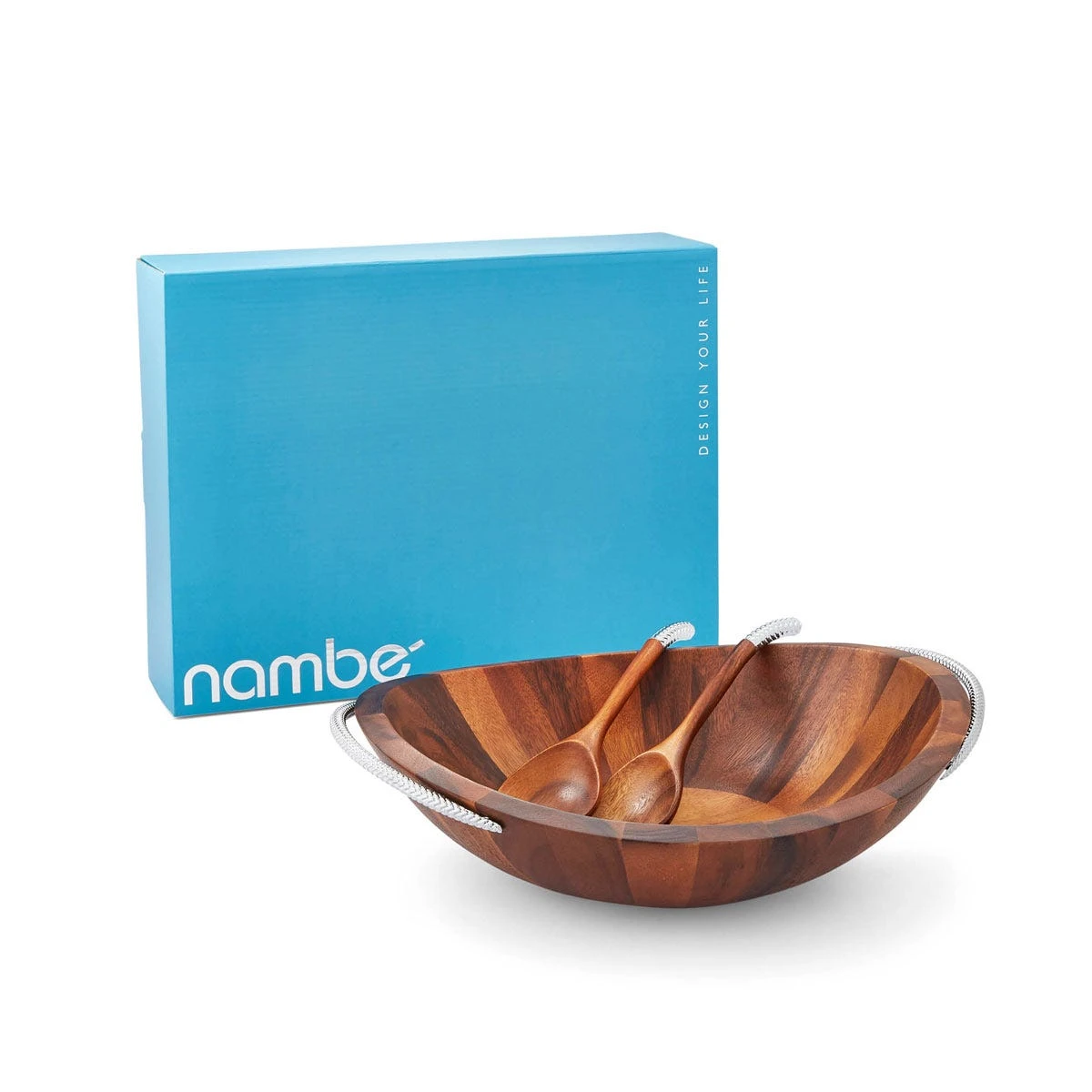 Nambé Braid Salad Bowl & Servers - Image 8
