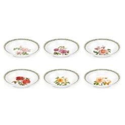 Botanic Roses Set Of 6 Soup Plates
