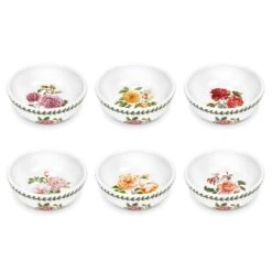 Botanic Roses Set Of 6 Bowls, 13cm