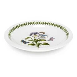 Botanic Garden Pansy Low Bowl, 22cm