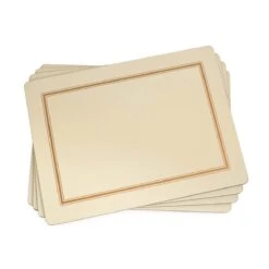 Classic Cream Set Of 4 Large Placemats
