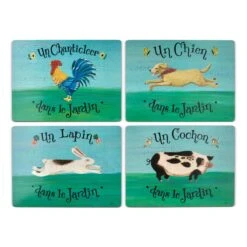 Dans Le Jardin Set Of 4 Placemats