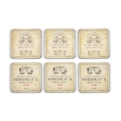 Vin De France Set Of 6 Coasters