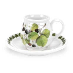 Pomona Blackberry Mocha Coffee Cup & Saucer