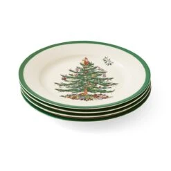 Spode Christmas Tree Set Of 4 Plates
