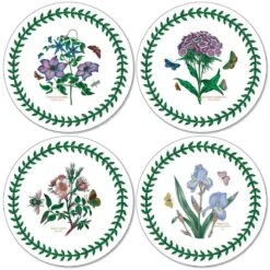 Botanic Garden Set Of 4 Round Coasters