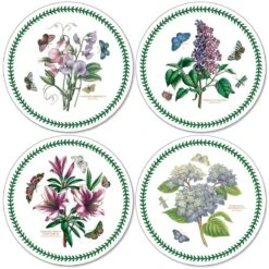 Botanic Garden Set Of 4 Round Placemats