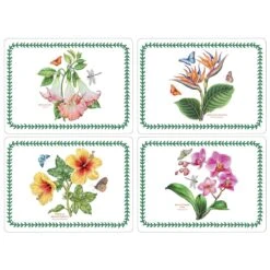 Exotic Botanic Garden Set Of 4 Placemats