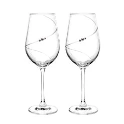 Auris Crystal Set Of 2 Red Wine Glasses