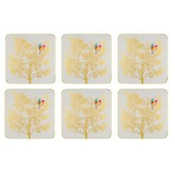 Sara Miller Chelsea Set Of 6 Coasters, Grey