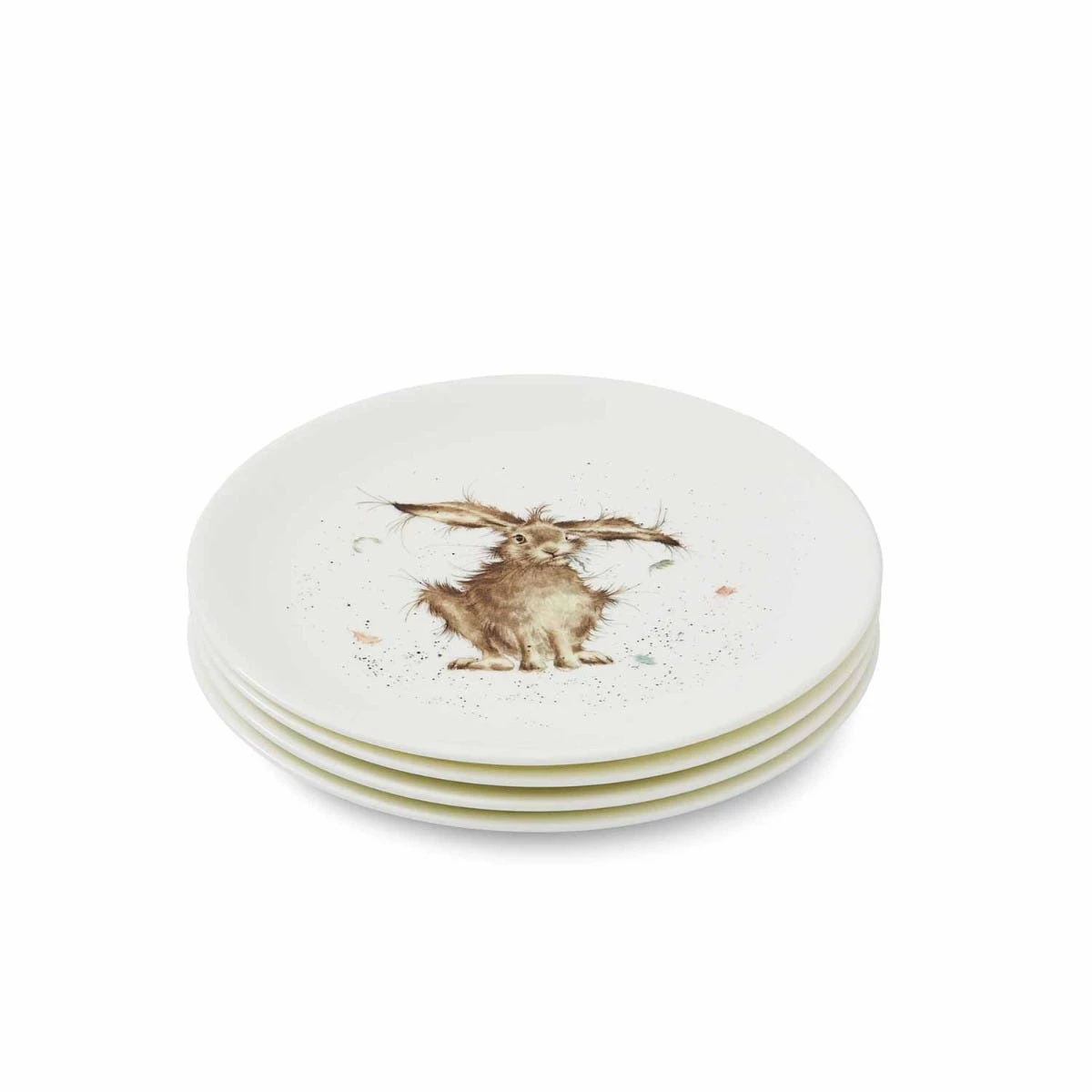 Wrendale Designs Hare Set Of 4 Coupe Plates
