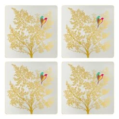 Sara Miller Set Of 4 Chelsea Placemats, Grey