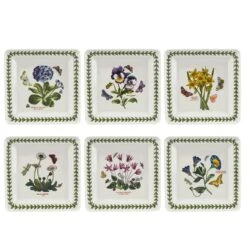 Botanic Garden Set Of 6 Square Plates