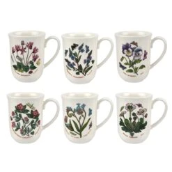 Botanic Garden Set Of 6 Tulip Beaker Mugs