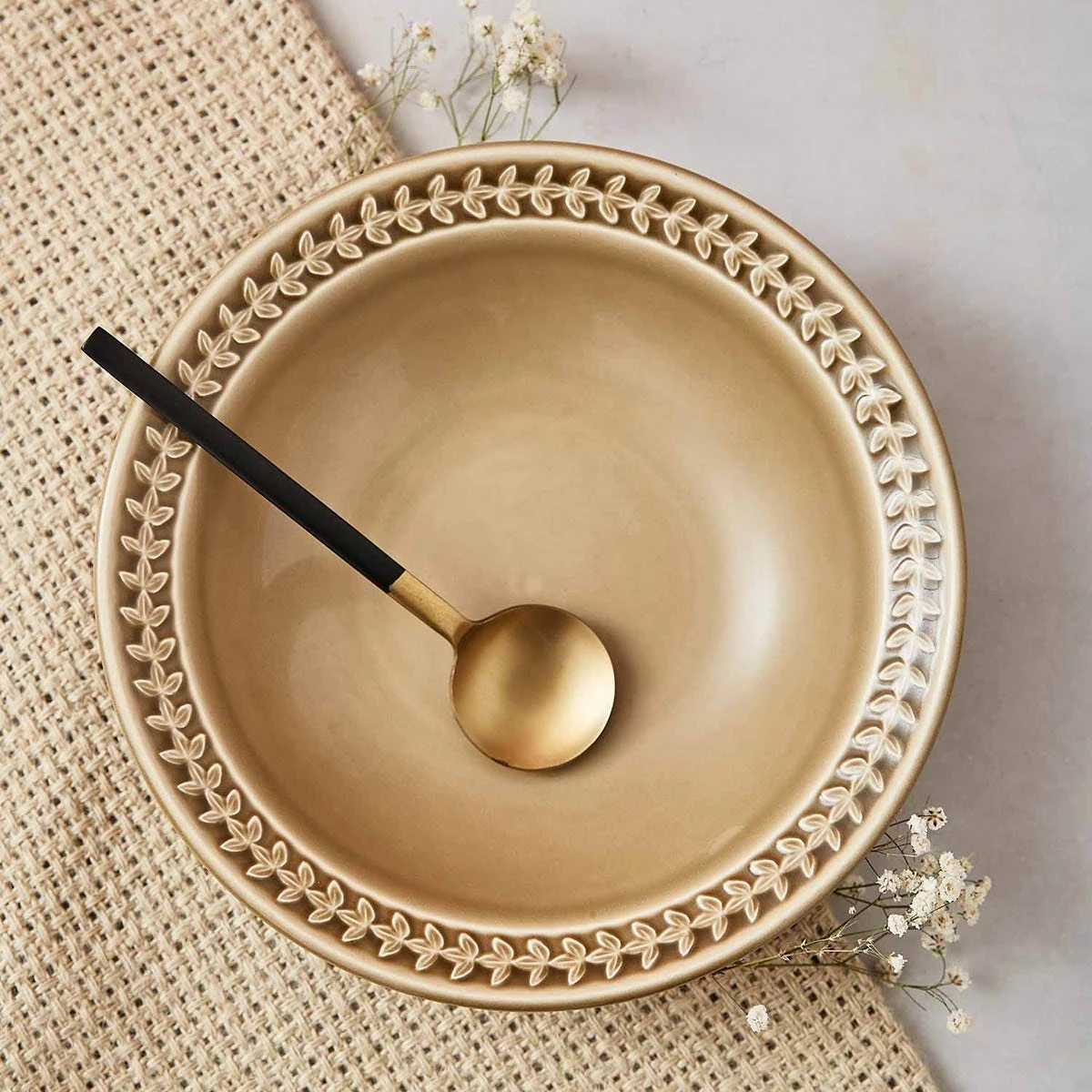 Botanic Garden Harmony 4 Pasta Bowls, Moss - Image 2