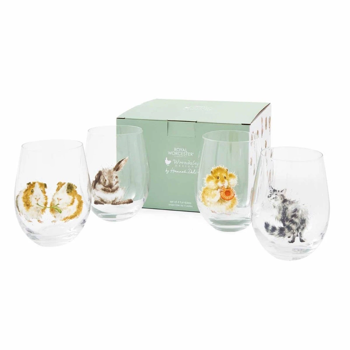 Wrendale Designs Set Of 4 Animal Tumblers - Image 3