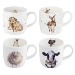 Wrendale Designs Set Gift Of 4 Mugs