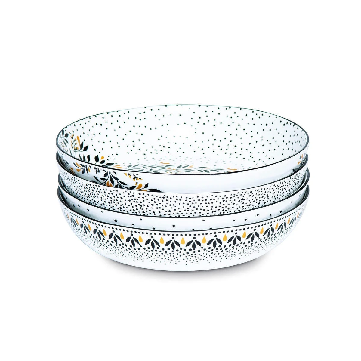 Sara Miller Artisanne Noir Set Of 4 Pasta Bowls - Image 3