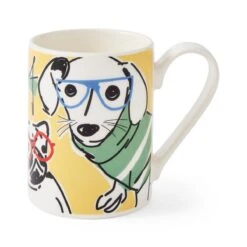 Mug Meirion Dog Mug, Bright Yellow