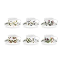 Portmeirion Botanic Garden Breakfast Cup And Saucer (D) Set Of 6