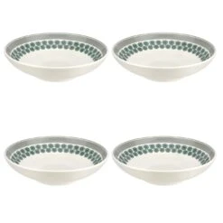 Portmeirion Westerly Grey 8.5 Inch Pasta Bowl Set Of 4