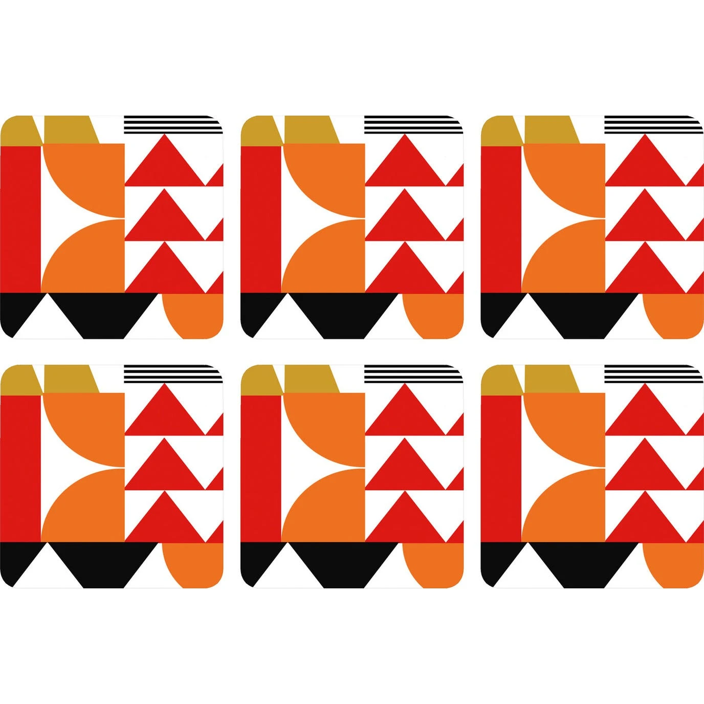 Go Bold Set Of 6 Coasters