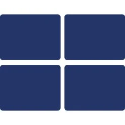 Harbour Blue Set Of 4 Placemats