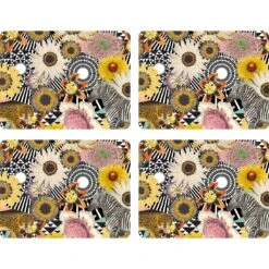 Floral Jungle Set Of 4 Large Placemats
