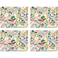 Papillon Set Of 4 Large Placemats