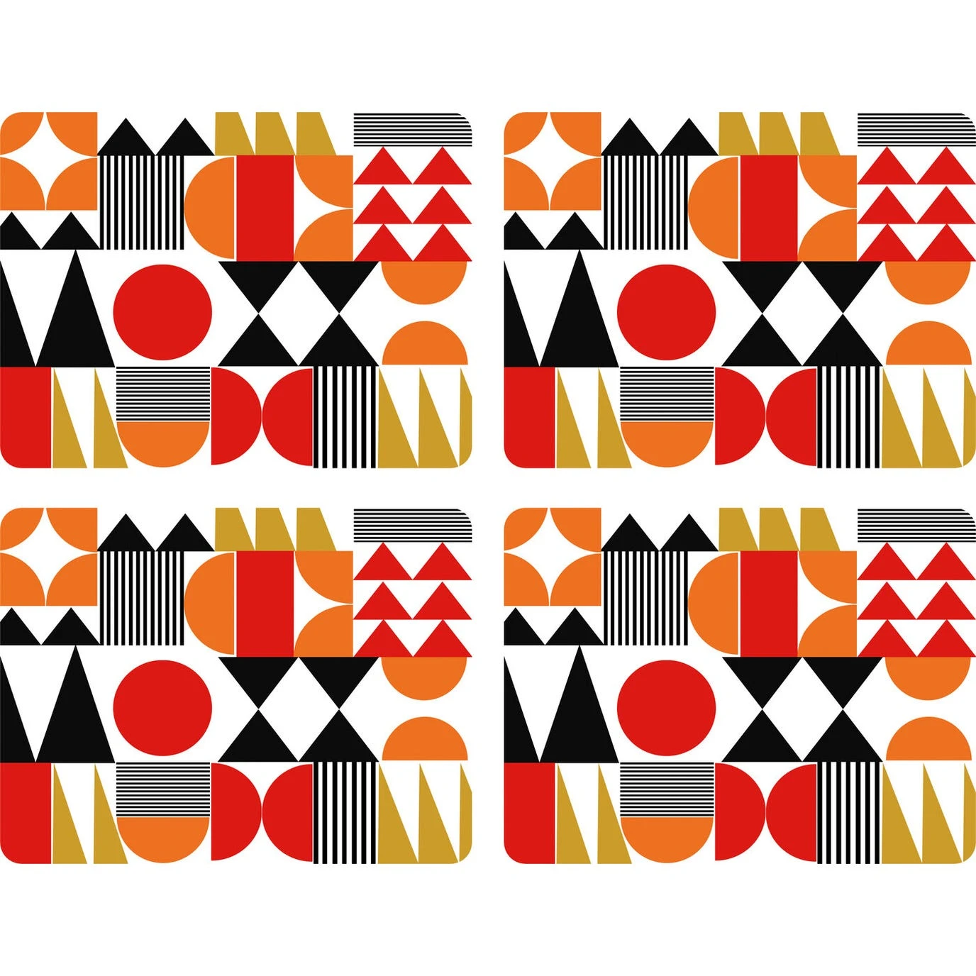 Go Bold Set Of 4 Large Placemats
