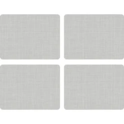 Hessian Grey Set Of 4 Large Placemats