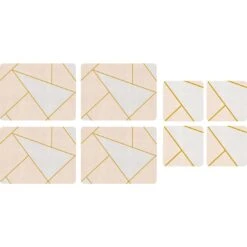 Urban Chic Set Of 4 Placemat & Coaster Set