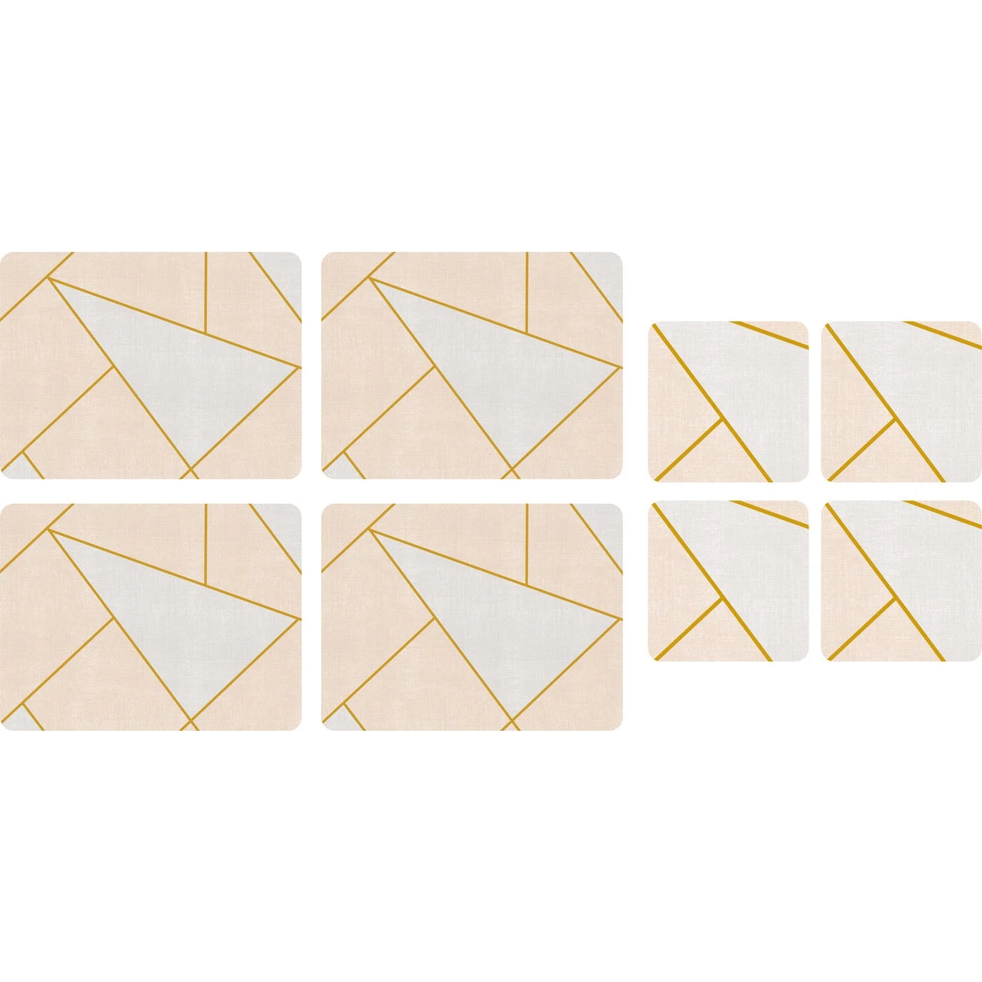 Urban Chic Set Of 4 Placemat & Coaster Set